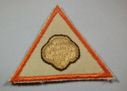 Cookie Count, Retired Brownie Girl Scout Try-It Badge, Orange Border