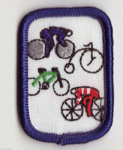 Cycling, Retired Navy Cadette Girl Scout Interest Project Patch (IPP) Badge