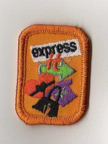 Express It, Retired Studio 2B Cadette Girl Scout Interest Project Patch (IPP) Badge