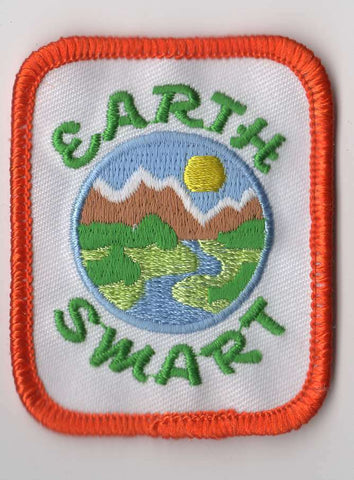 Earth Smart, Earth Day, Fun Patch