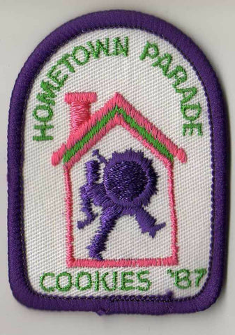 1987, Hometown Parade, Participation Patch, Girl Scout Cookie Sale Patch