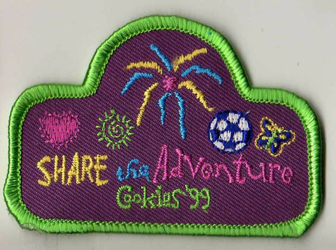 1999, Share the Adventure, Fireworks, Participation Patch, Girl Scout Cookie Sale Patch
