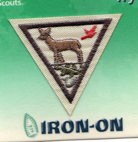 Animals, Retired Brownie Girl Scout Try-It Badge, Brown Border