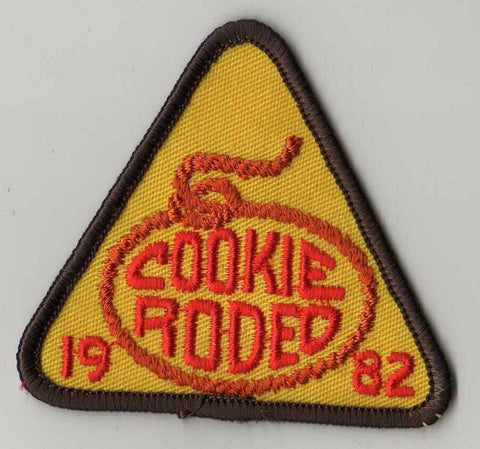 1982, Cookie Rodeo,Lasso, Participation Patch, Girl Scout Cookie Sale Patch