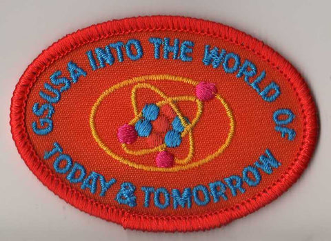 Into the World of Today & Tomorrow, Contemporary Issue, Girl Scout Program Patch