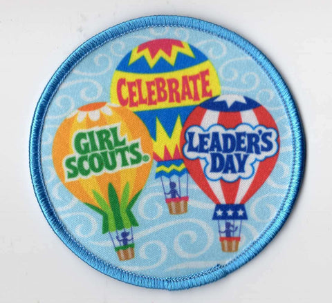 Celebrate Leaders Day, Hot Air Balloons, Girl Scout Fun Patch