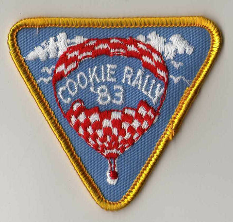1983, Hot Air Balloons, Cookie Rally, Girl Scout Cookie Sale Patch