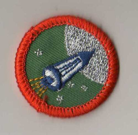 Aerospace, Silver Rocket, Retired WTE Junior Girl Scout Badge