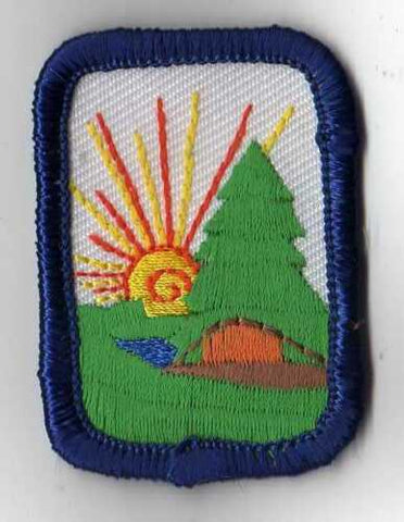 Camping, Retired Navy Cadette Girl Scout Interest Project Patch (IPP) Badge
