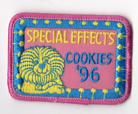 1996, Special Effects, Lion, Participation Patch, Girl Scout Cookie Sale Patch