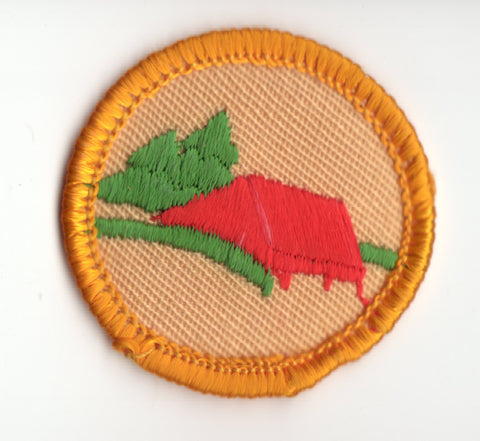 Troop Camper, Camping, Retired WTE Junior Girl Scout Badge