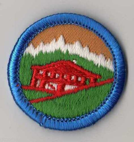 Hands Around the World - Tan Back, Retired WTE Junior Girl Scout Badge