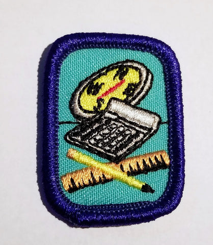 Math, Maps & More, Retired Navy Cadette Girl Scout Interest Project Patch (IPP) Badge