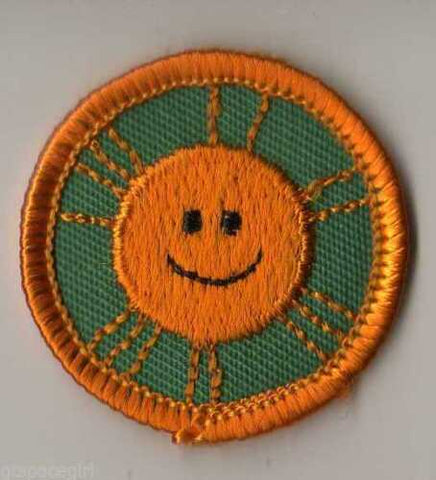 Outdoor Fun, Sunshine, Retired WTE Junior Girl Scout Badge